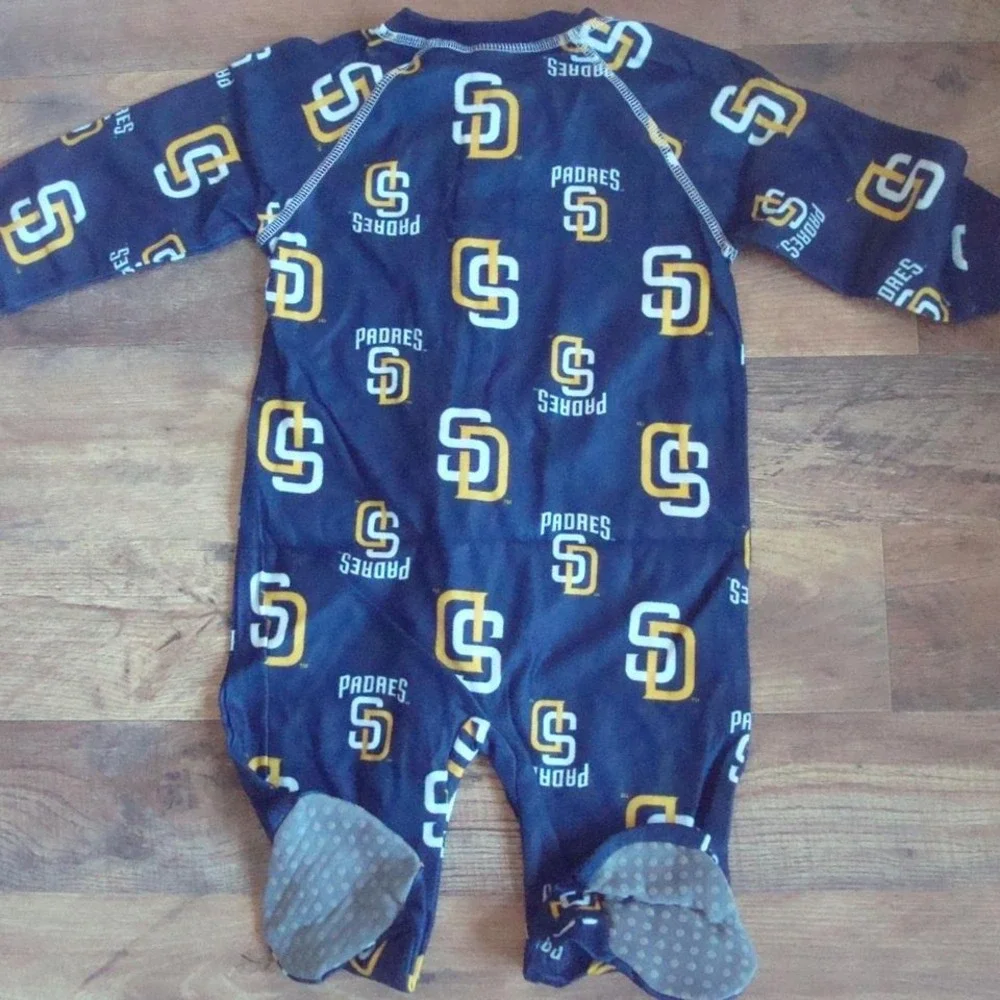 SAN DIEGO PADRES 18M ROMPER ONE Infant/Toddler  Coverall Zip Up‎ Sleeper